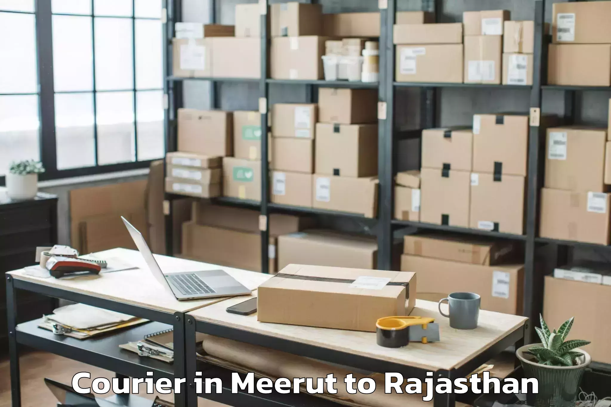 Trusted Meerut to Ladnu Courier